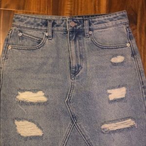 Volcom brand jeans skirt